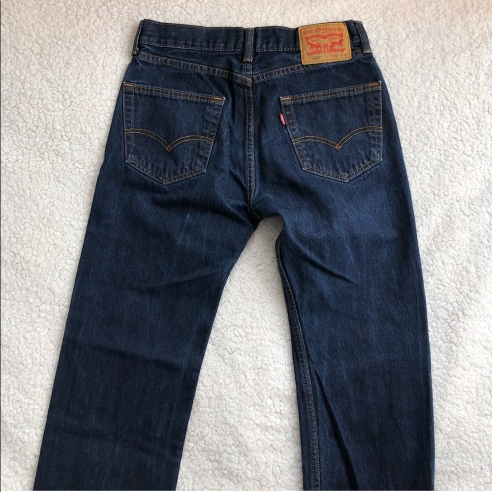 LEVI’S 505 Vintage Mom Jeans Dark Wash - Picture 5 of 7